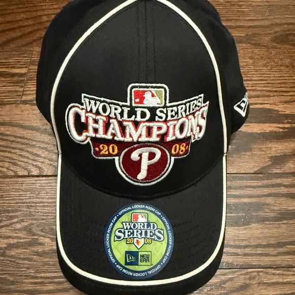 New Era Black Philadelphia Phillies 2008 World Series Champions Hat main image 14